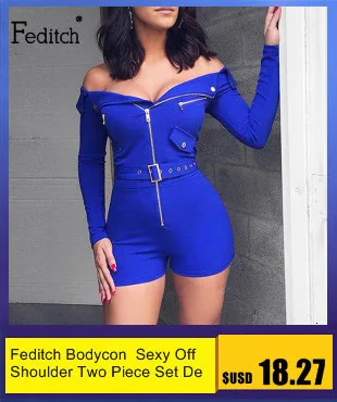 Feditch, осенне-зимний комплект из двух предметов, женский модный костюм с длинным рукавом, подиумный Повседневный женский спортивный костюм, комплект из топа и штанов для девушек
