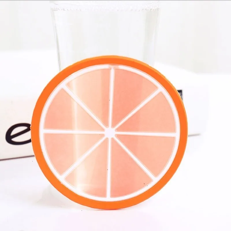 Коврик для чашки подставка в форме фрукта силиконовая чашка стеклянная бутылки