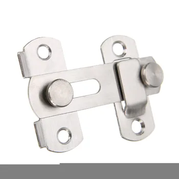 

1Set Small Size Door Lock Bolt Window Guard Latch Bolt Stainless Steel Sliding Door Handle Latch Chain Door Hardware +4 Screws