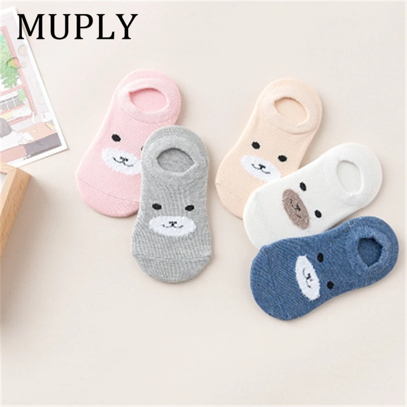 Calcetines antideslizantes Unisex para bebés de 0 a 3 años, 5 par/lote, Envío Gratis, venta al por mayor