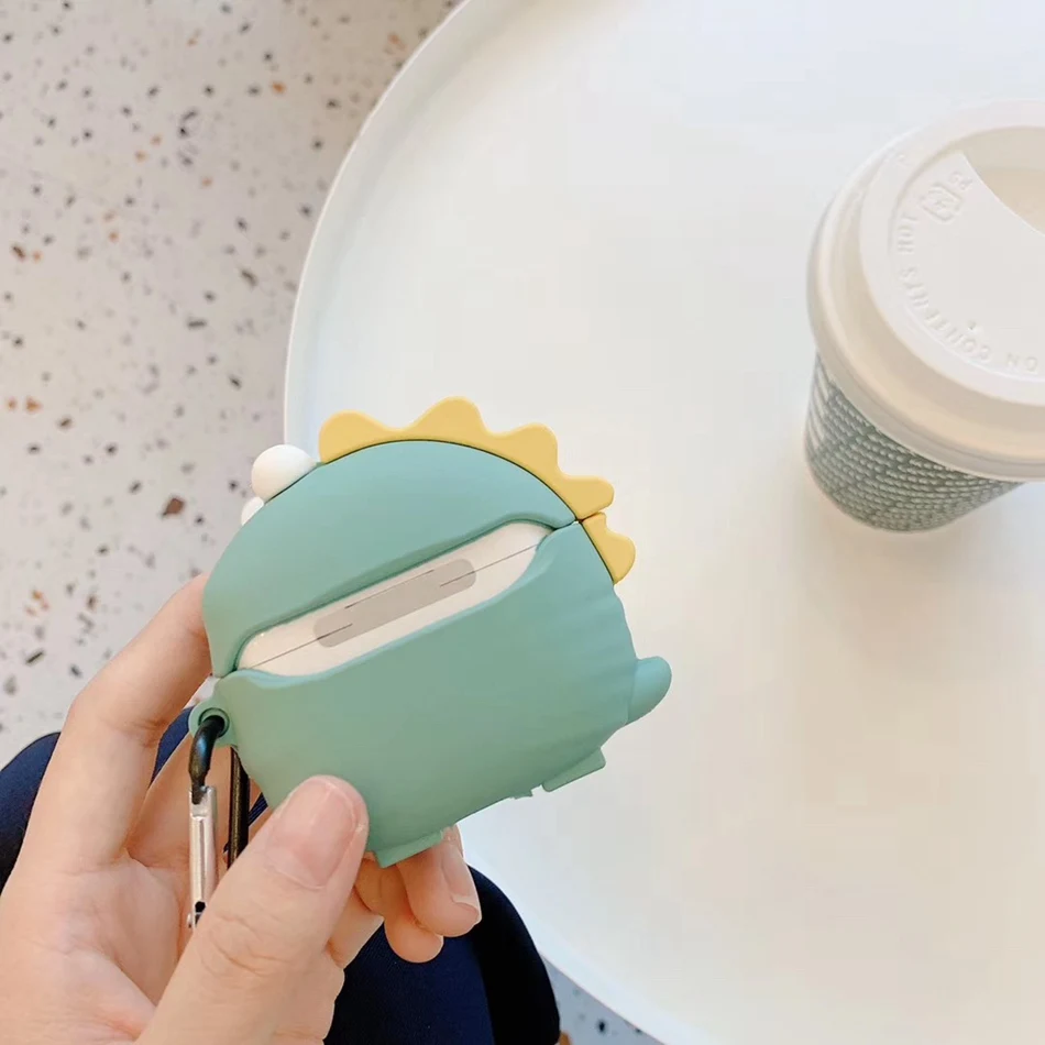 3D чехол для наушников для Airpods Pro Чехол силиконовый милый кот крокодил Мультяшные наушники/Earpods чехол для Apple Air pods Pro 3 чехол s