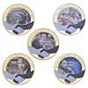 Martin Luther King Gold Plated Commemorative Coins Set with Holder Challenge Coin Original Medal Souvenir Gift for Collection 2