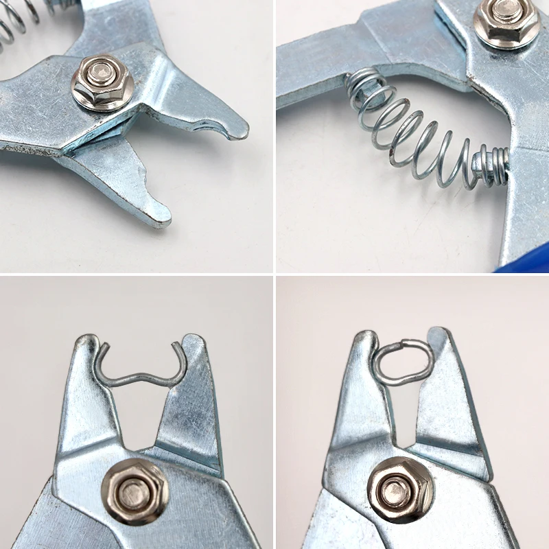 Плоскогубцы с кольцом для свинья + колечки гвоздей клетка птицы инструменты