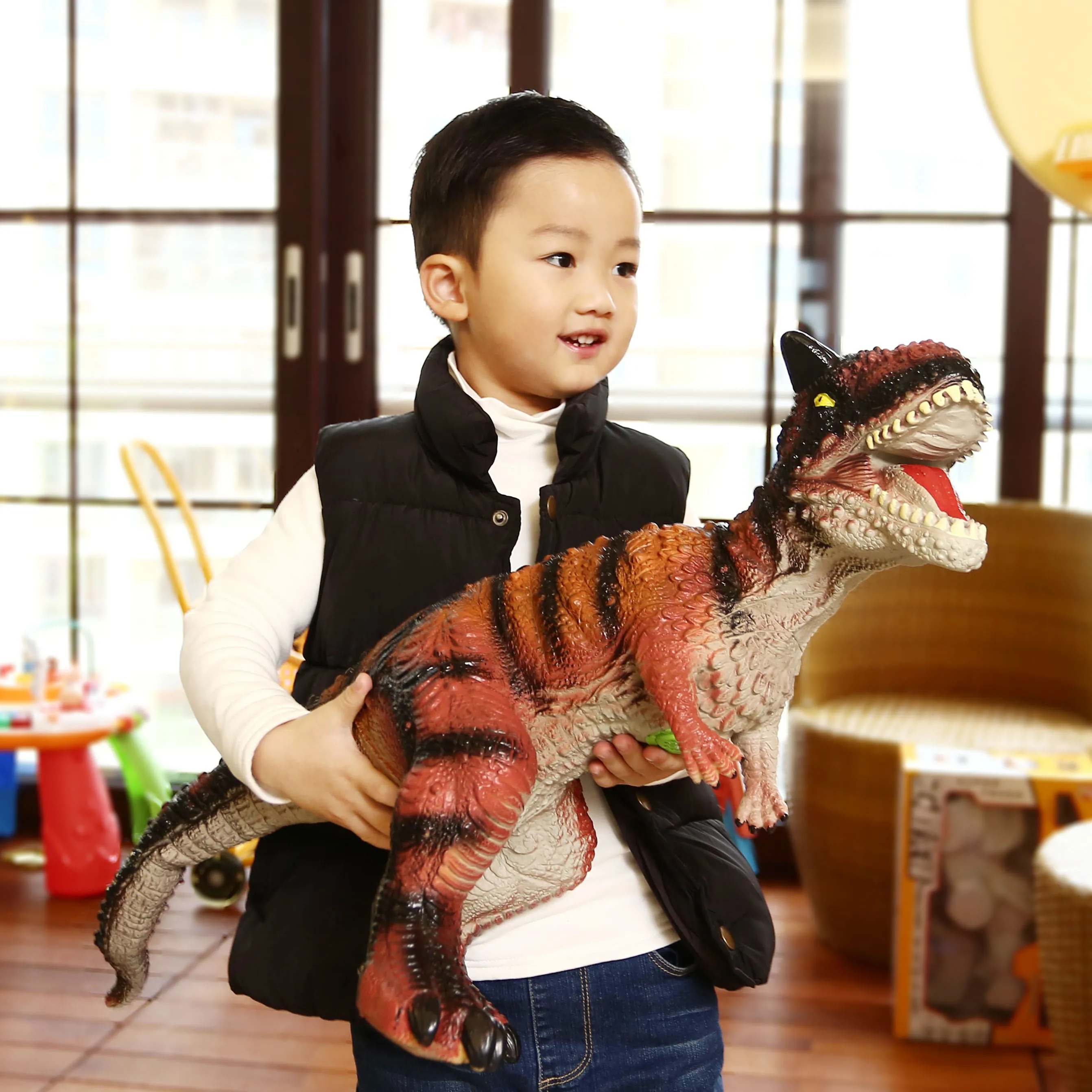Ультра большой T-Rex динозавр животное пластик Силикагель эмулят игрушка Большой размер мягкая вздутая голова материк Китай нет. Отверстие и тело