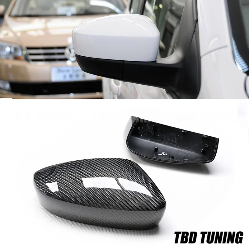

For Volkswagen VW Polo Lavida Replacement Style Carbon Fiber Rear View Mirror Cover 2004 2005 2006 2007 2008 2009 2010-2017