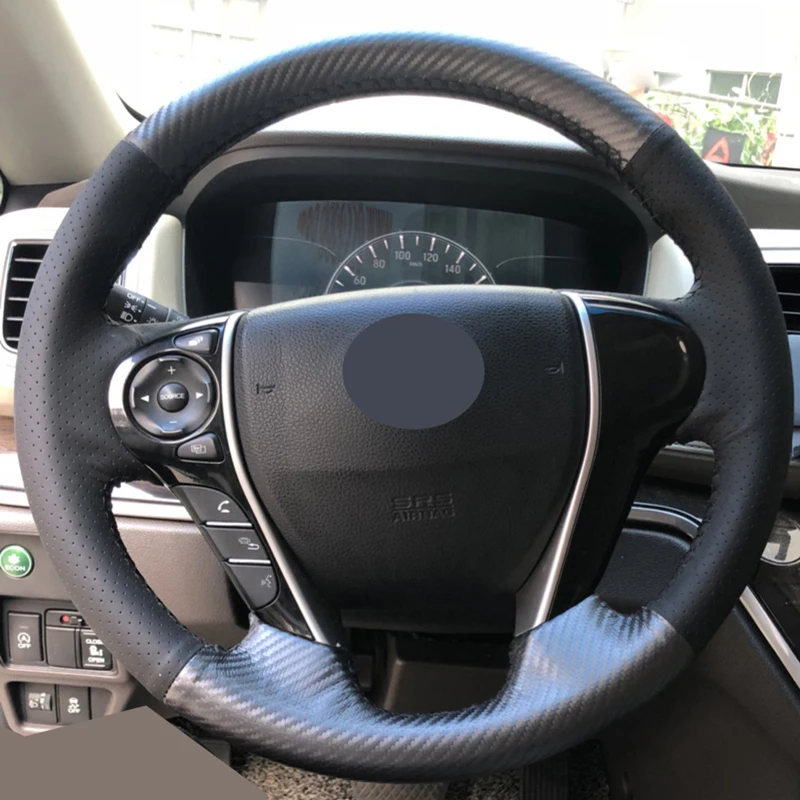 Ручной пошив чехол рулевого колеса автомобиля обертывание замша Корова кожа Volant для Honda Accord 9 2013- Crosstour 2013