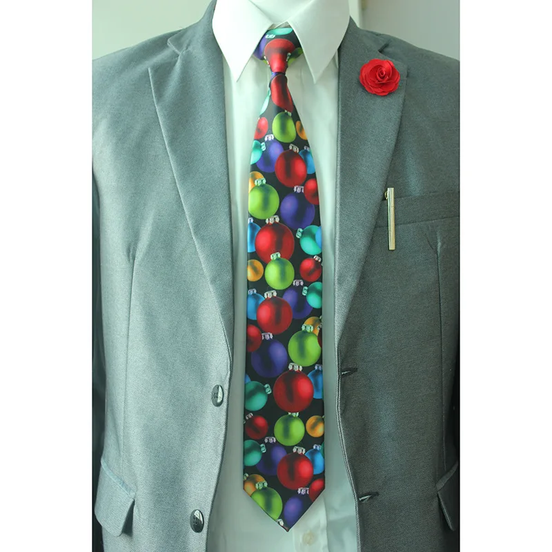 Мужской галстук новогодний галстук Повседневная официальная одежда галстук для Хэллоуин Западный странный галстук производители в