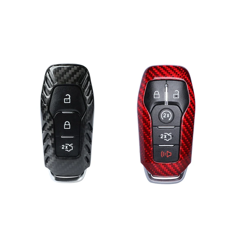 Real Carbon Fiber Remote key Cover Case Shell for Ford Fusion F150 Mustang
