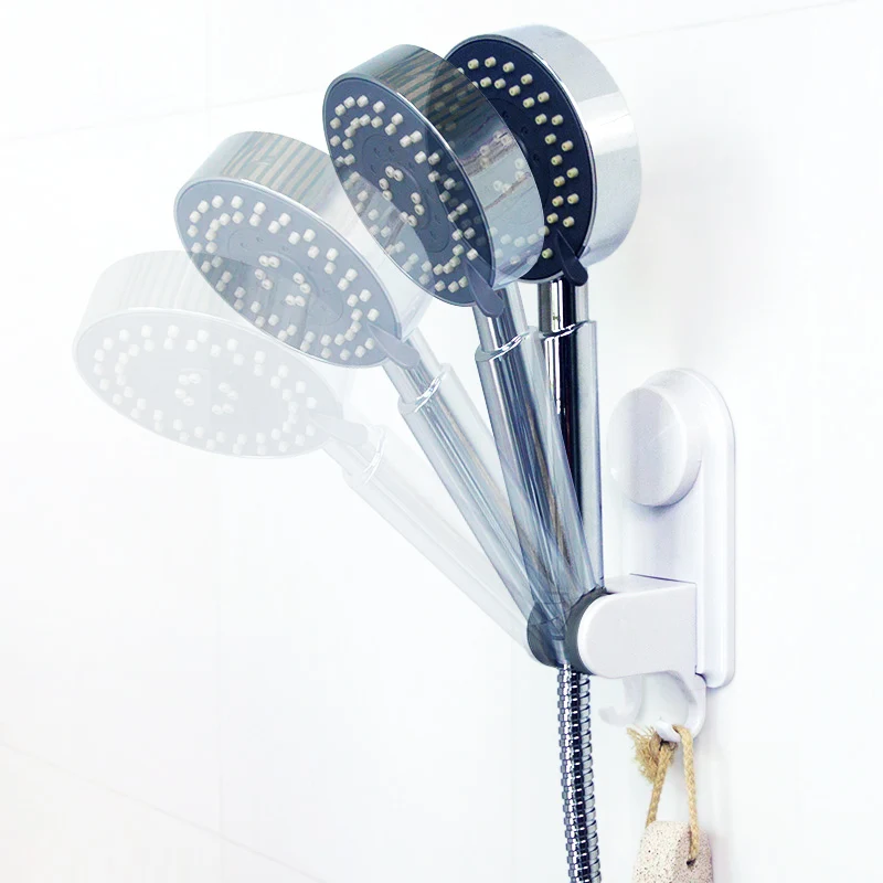1SetGOUGUUniversalAdjustableShowerHeadStandABSShowerHolder