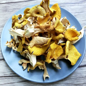 

Chanterelle Mushrooms Dried Wild Yellow Harvest Cantharellus Mushroom