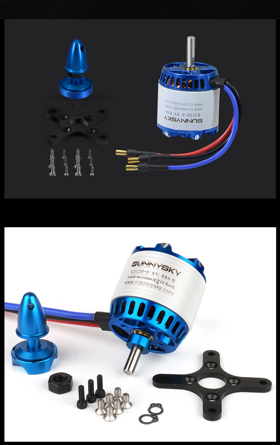 SUNNYSKY X3120-III 585KV 760KV 880KV 1025KV бесщеточный мотор для RC квадрокоптера самолетов с фиксированным крылом самолета