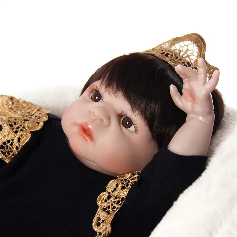 KEIUMI новейшая Кукла Reborn Baby, 23 дюйма, полностью силиконовая виниловая кукла ручной работы для новорожденных принцесс, девочек, игрушка для продажи, детский подарок на день рождения