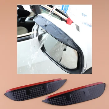 

2pcs Left & Right Rearview Side Mirror Rain Eyebrow Rainproof Cover Trim Shield Sun Visor Fit for Toyota RAV4 2019 2020