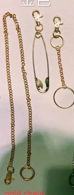 gold chain Уличная одежда, прямые широкие штаны с завязками на подоле, брюки-карго с карманами, спортивные штаны, шаровары в стиле хип-хоп, Модные свободные штаны для фитнеса, спортивные штаны - Цвет: gold chain