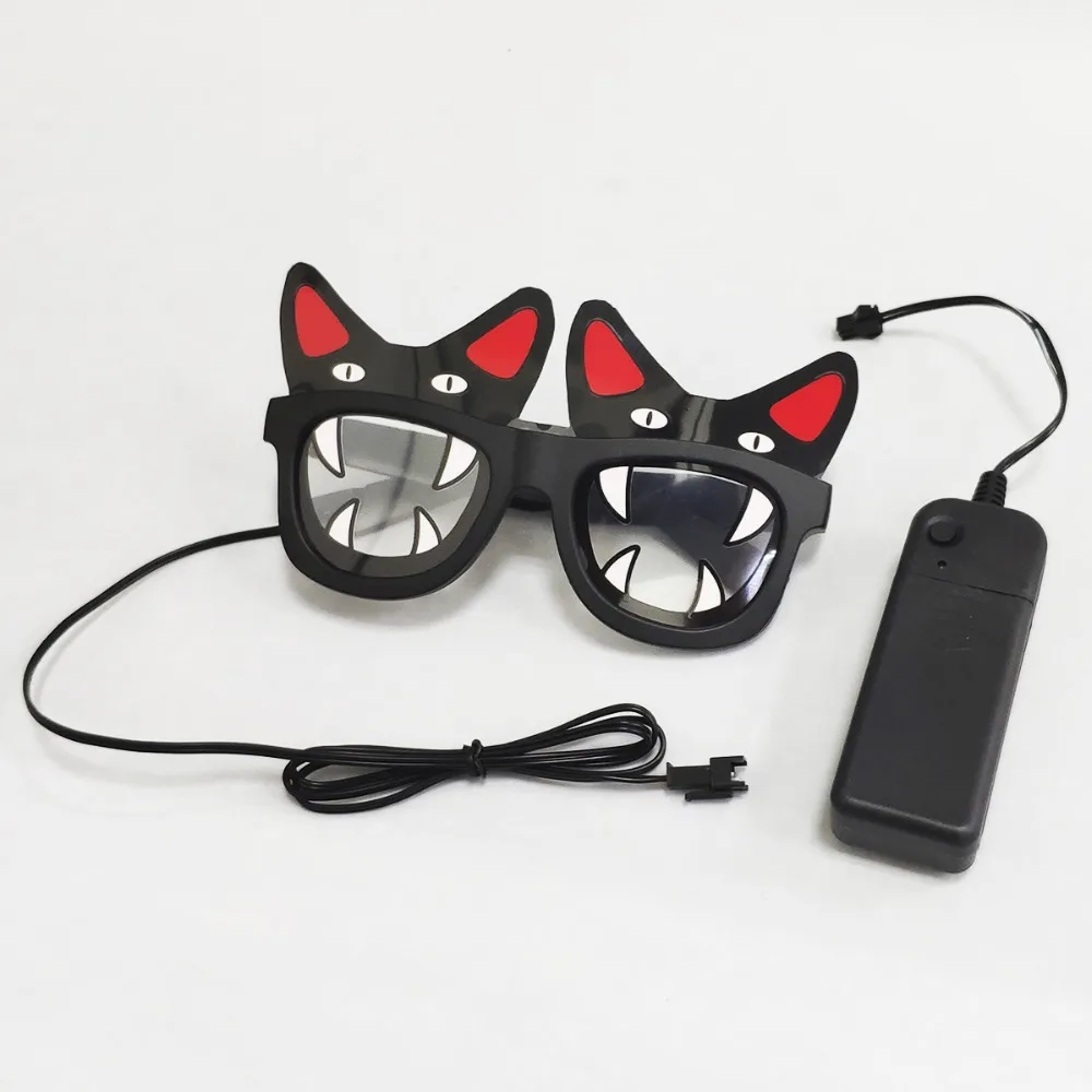 LED Flashing Glasses EL Wire Glasses Glowing Party Supplies Lighting Novelty Gift Bright Light Christmas Festival Party Decor
