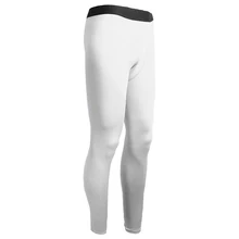Mens Tight Base Layer Pants Long Leggings Thermal Compression Under Trousers S White