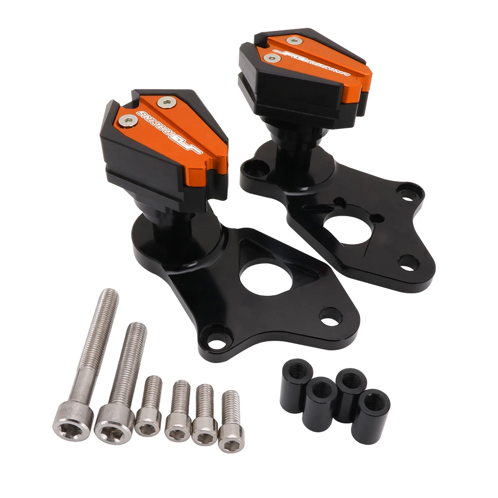 Motorcycle CNC Falling Protection Frame Slider Guard Anti Crash Pad Protector For SUZUKI GSXR600 GSXR750 GSXR 650 750 2006 - Цвет: Оранжевый