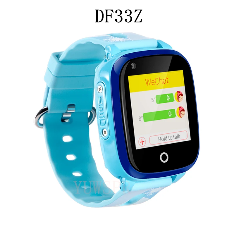 Детские часы-трекер, 4G, умные часы, gps, LBS, Wi-Fi, позиционирование, Bluetooth, IP67, водонепроницаемые, удаленная камера, Детские умные часы, DF33Z - Цвет: Синий