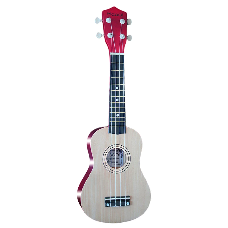 Укулеле 21 дюймов Ukelele сопрано 4 струны Гавайская ель липа гитара Uke струнный инструмент
