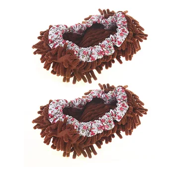 

3 Pair Multifunction Mop Slippers Shoes Fiber Dust Mop Shoes for Home Cleaning HYD88