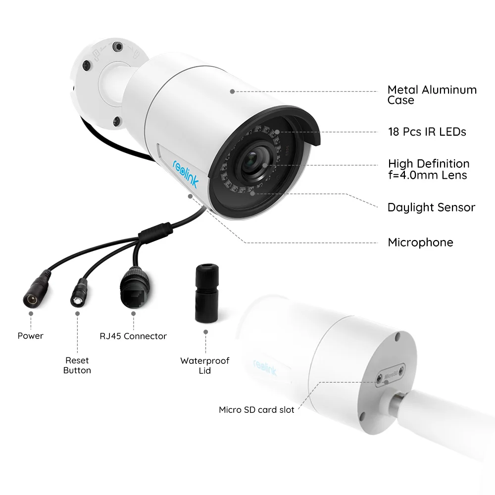 Refurbished Camera 2 Pack Reolink Ip Camera Outdoor Poe Audio Day Night Vision Remote View Bullet Surveillance Rlc 410 5mp Surveillance Cameras Aliexpress