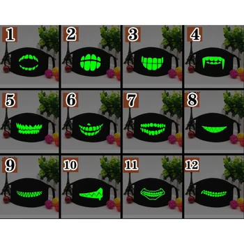 

1Pc Mouth Mask Light In The Dark Anti Dust Keep Warm Cool Mask Cartoon Mouth Muffle Face Mask Emotiction Masque Kpop Masks