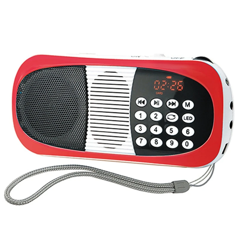 Полная карта MP3 радио Портативный радиоприемник USB Перезаряжаемый радиоприемник