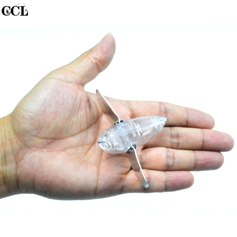 CCLTBA 10pcs/lot Unpainted Insect Lure 5.8cm 10.5g Topwater Blank Wobblers Baits Metal Blade Fishing Tackle Popper Bait Fishing