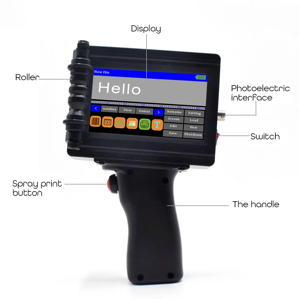Продажа Портативный принтер мини струйный принтер для печати этикеток сенсорный экран 600 dpi Интеллектуальный USB qr код принтер для этикеток струйный