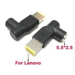 240W DC 5.5x2.5 Female To Square Pulg Laptop Charger Power Adapter Converter For Lenovo Notebook Charging Plug Jack Connector
