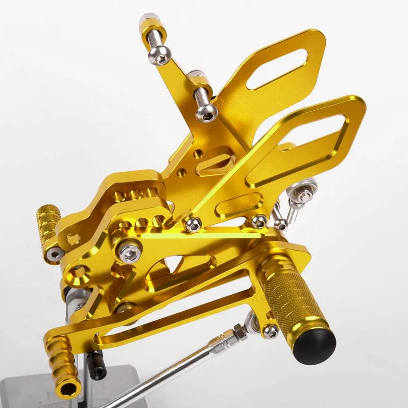 SMOK педаль мотоцикла для Kawasaki ZX10R 2004-2005 алюминиевый сплав Rearset подножки черный серебристый красный синий зеленый