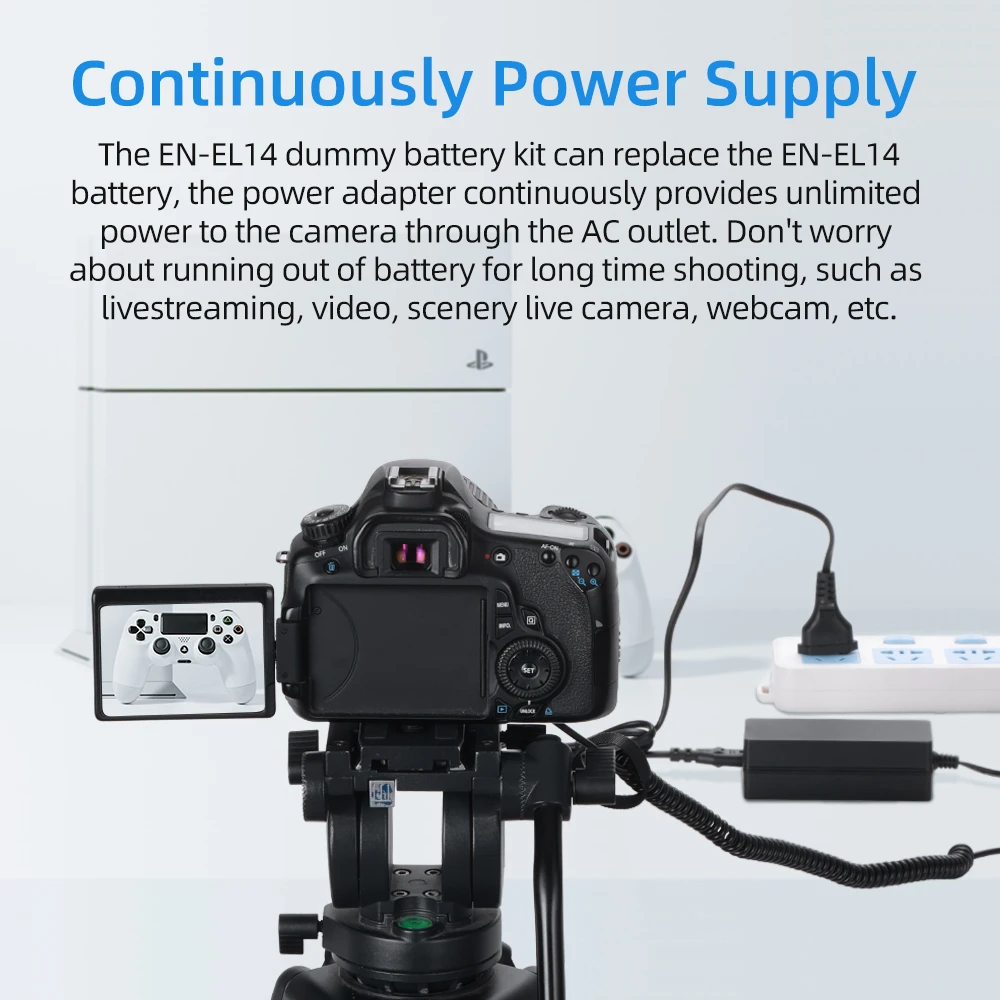 Bateria com Fonte de Alimentação Adaptador para Nikon Kingma Manequim D5300 D3500 D3400 D5100 D5200 D3300 P7800 P7700 En-el14 ac D5600 - Image 4
