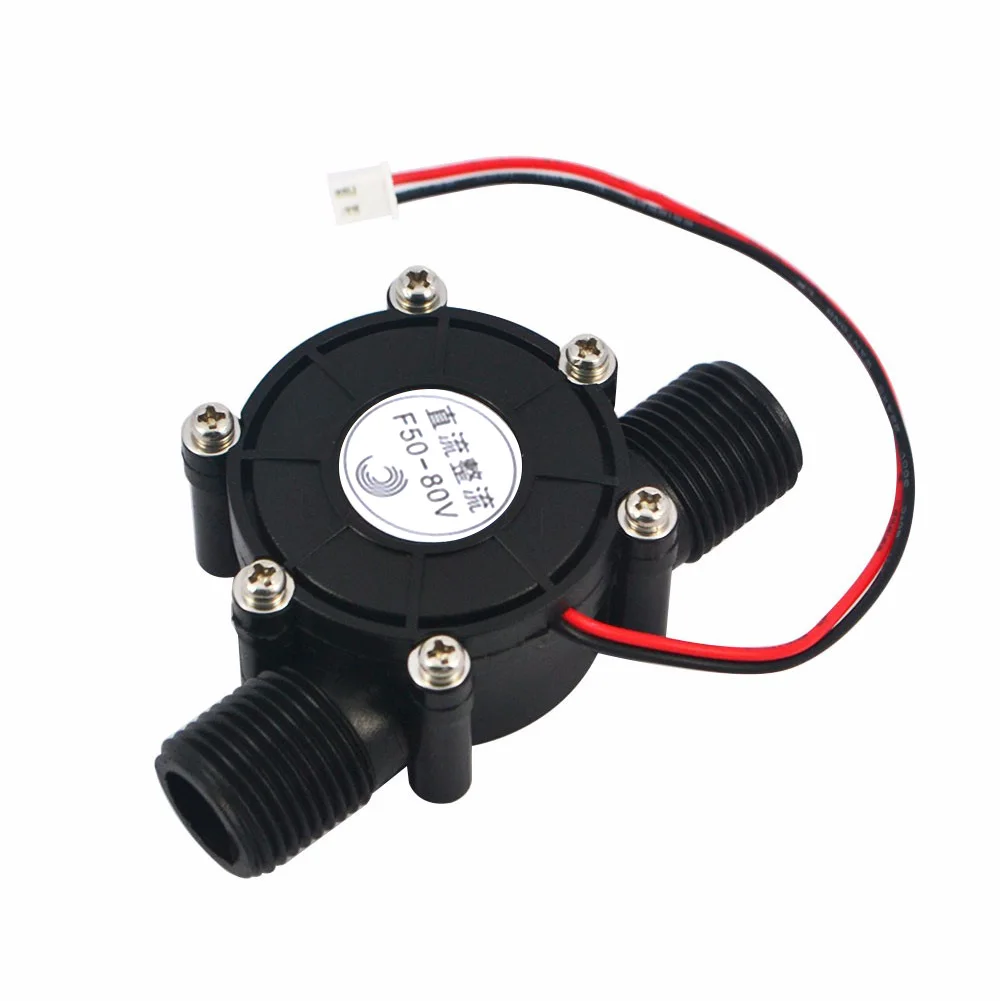 

Newest Hot 80v/12v /5V 10W DC Micro Hydro Generator Tap Water Flow Hydraulic DIY 1/2 Inch Energy Generators