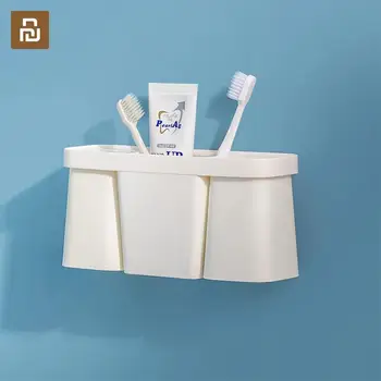 

New Youpin Jordan&Judy Bathroom Washing Cup Set Magnetic Adsorption Holder Accessories Set Suit For Home