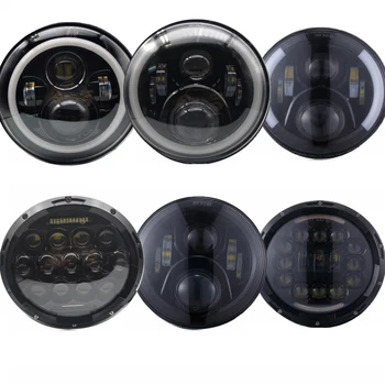 

Motorcycle light 7'' led car motor Headlight H4 Phare Farol Moto Headlamp for Honda BMW Cafe Racer Softail Chopper Yamaha Niva.