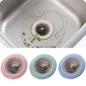 

Rubber Circle Silicone Sink Strainer Filter Water Stopper Floor Drain Hair Catcher Bathtub Plug Bathroom Kitchen Basin Stopper