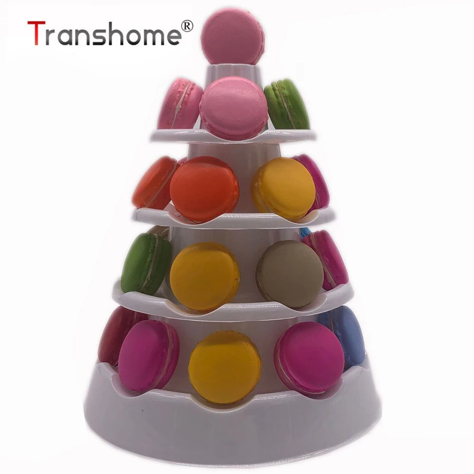 Transhome белая подставка для макарон 5 слоев башня Десерты/подставка кексов