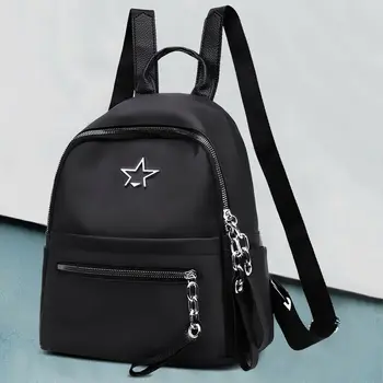 

Anti-theft Waterproof Backpack Women School Bags for Girls Travel Black Backpack Rucksack Large Capacity