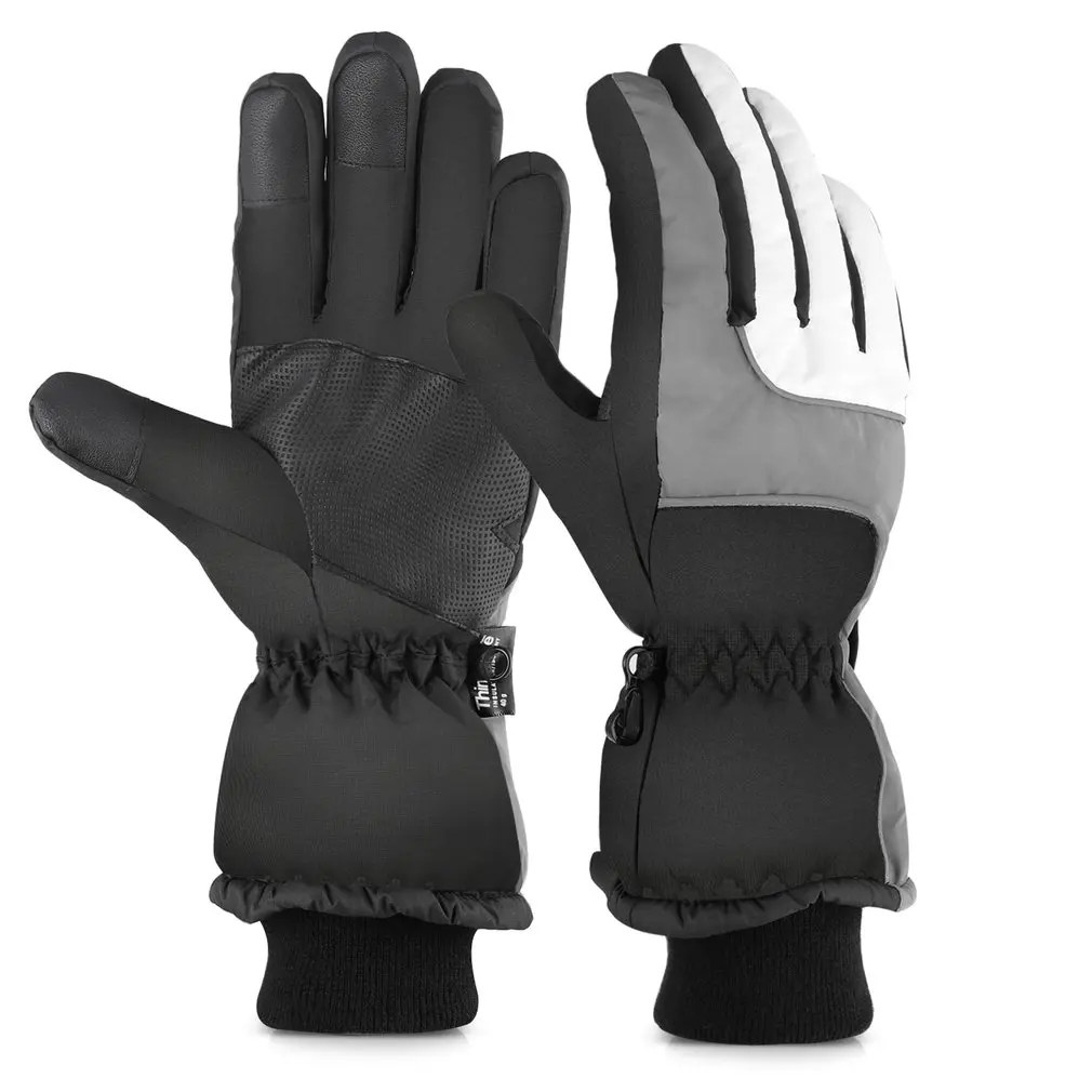 

OUTAD Snow Ski Gloves Warm Mountain Climbing Gloves Outdoor Winter Soft Elastic Breathable Windproof & Waterproof for Women