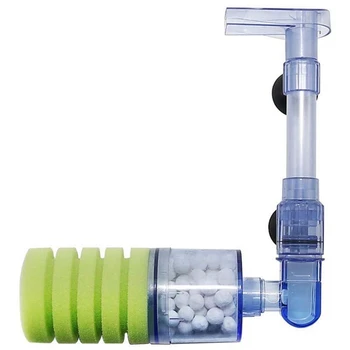 

Aquarium Filter,Ultra Quiet Aquarium Biochemical Sponge Filter Fish Tank Air Pump Betta Fry Aquarium Fish Tank Water Fall Double