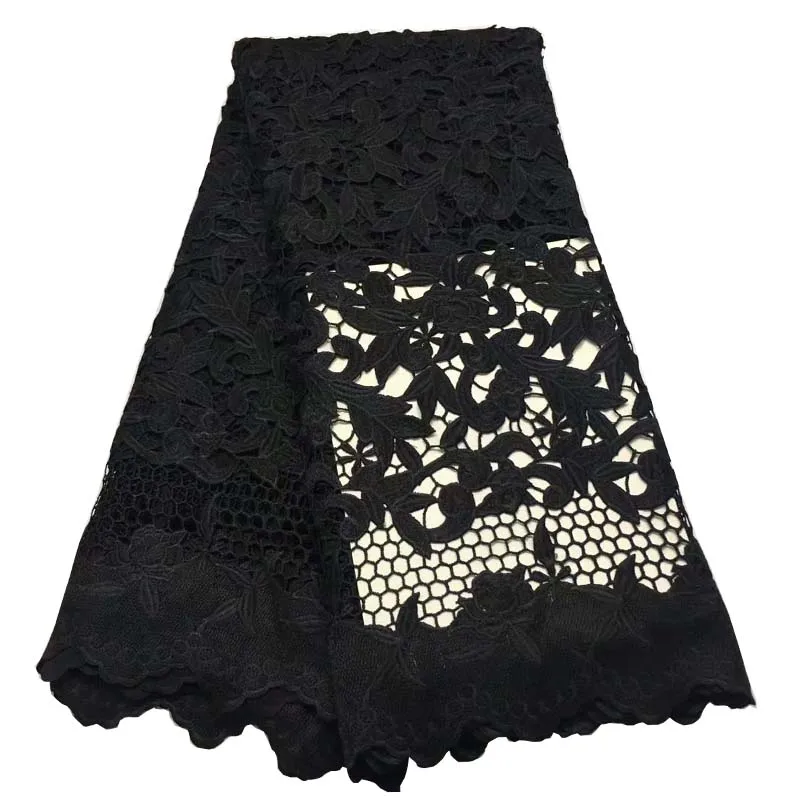 Лучшая цена Африканский гипюр шнур кружевной ткани по 5 ярдов французский для женщин Свадебное платье Шитье