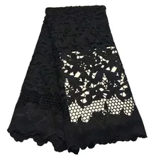 Лучшая цена Африканский гипюр шнур кружевной ткани по 5 ярдов французский для женщин Свадебное платье Шитье