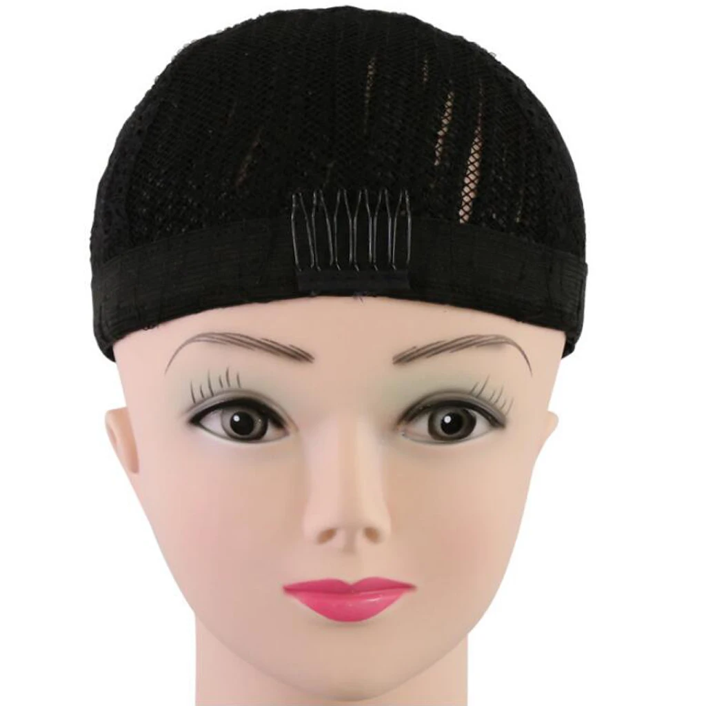 Black Cornrows Wig Cap Clip In Elastic Crochet Braided Wig for Black Women