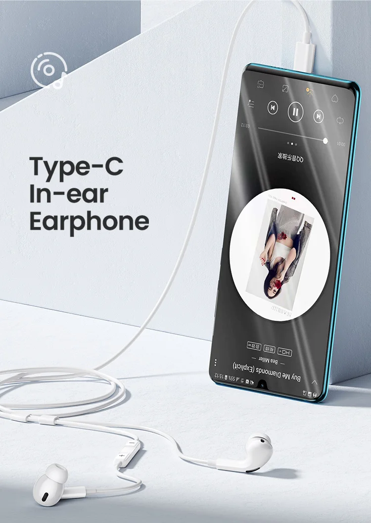 USAMS EP-41 Wired 3.5mm Port HiFi Stereo In-ear Earphone 1.2m 11 Hcf61e7383bed4f53b67146a34f99d4dch