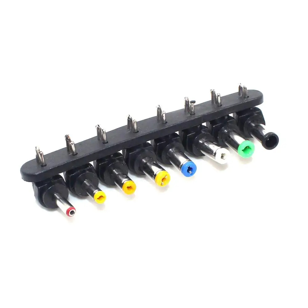 8PCS/Set Universal Laptop dc tip Adapter 90 Degree 2Pin To 4.01.7Mm/3.51.35Mm Dc Connector power plug adapter power socket adapter conversion plug plug conversion socket wall charger adapter universal socket adapter