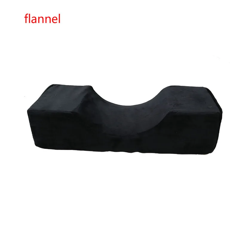 flannel black Профессиональная подушка для наращивания ресниц, подставка для подушки, привитые ресницы для салонного использования, Бархатная подушка с эффектом памяти для наращивания ресниц - Цвет: flannel black