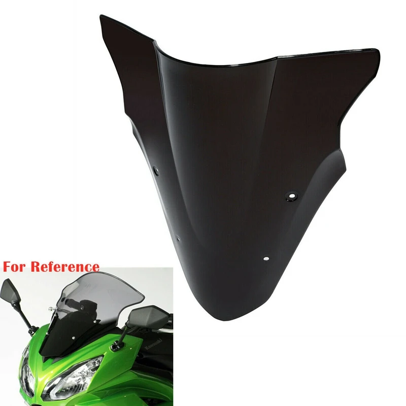 Мотоцикл двойной пузырь лобовое стекло Защита ветрового стекла для Kawasaki Ninja 650 EX650 ER6F 2012