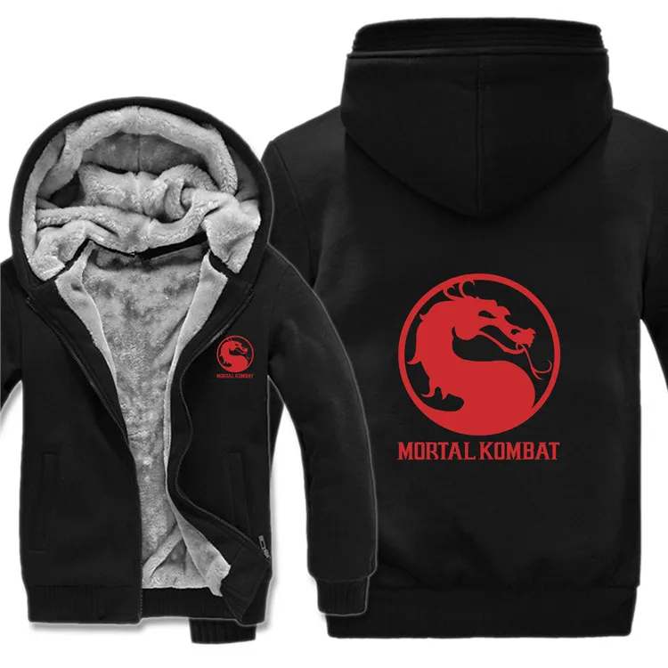 Mortal Kombat толстовки мужские модные пальто пуловер теплая куртка Mortal Kombat Кофты мужские тканевые HS-030 - Цвет: as picture