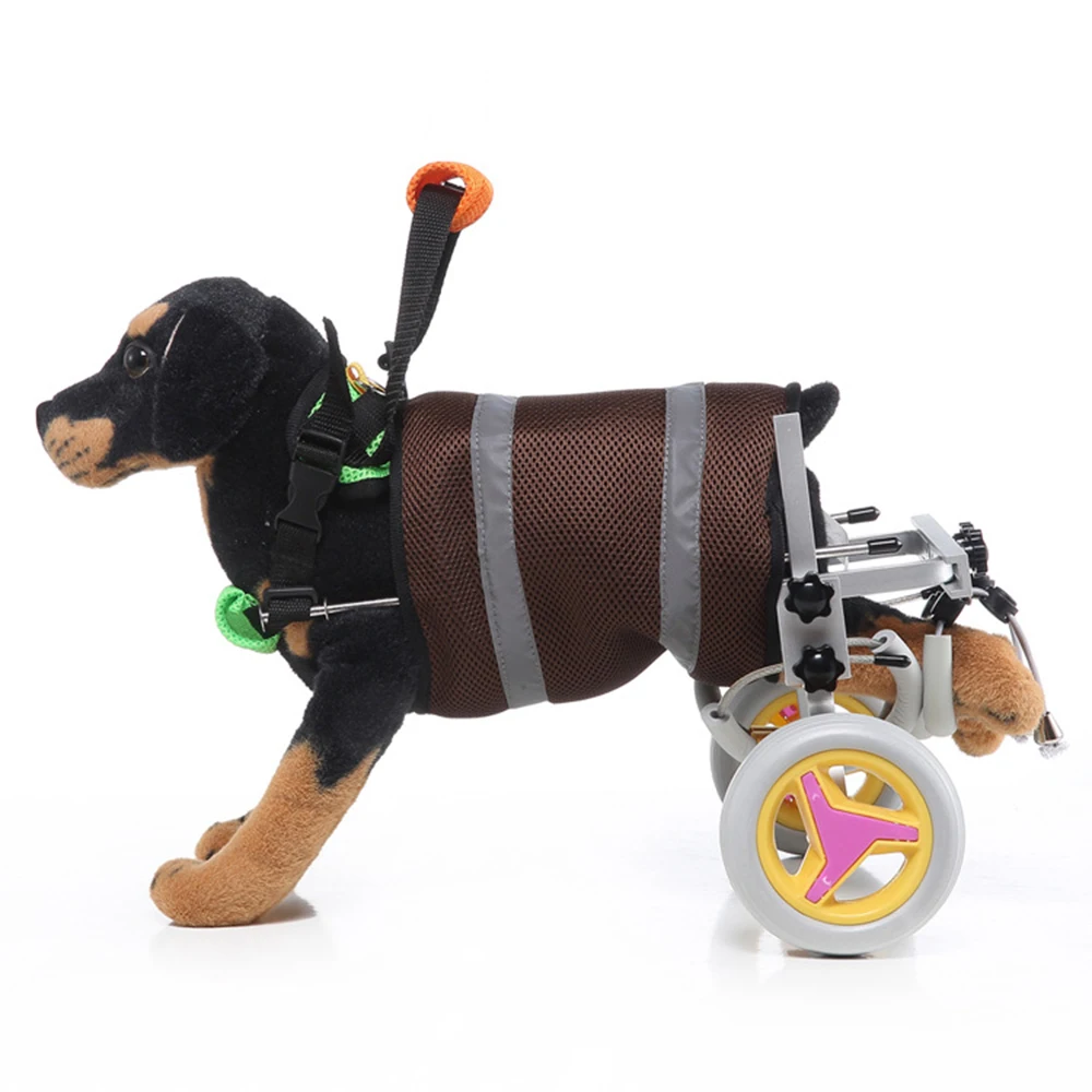 Dog Wheelchair With 2 Wheels Cat Dog Rehabilitation Wheelchair For Disabled Leg Disability Paralysis Adjustable Walk Scooter