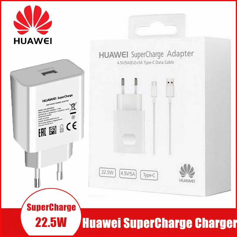 Зарядное устройство HUAWEI SuperCharge 5 в 4.5A адаптер 5A usb type C кабель Быстрая зарядка для mate 9 10 p20 Pro p10 plus honor 10